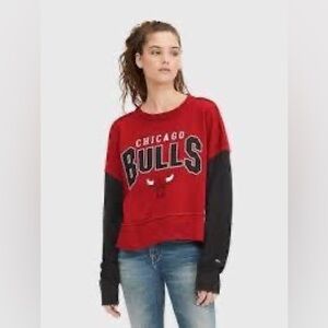 Tommy Hilfiger Red and Black Women's Sweater